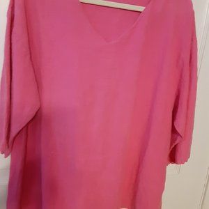 Bryn Walker tunic, Size M, Rose color (zinnia)